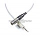 Cable Mini XLR macho mono balanceado a plug 3.5 mm (TRS) stereo no balanceado 1 m 